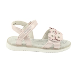 Ružičaste sandale sa bisernim šljokicama American Club XD10/20 ružičasta