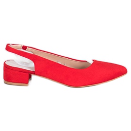 Goodin Pumpe s otkrivenom petom crvena