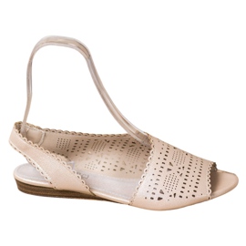 Goodin Sjajne zlatne sandale zlatni