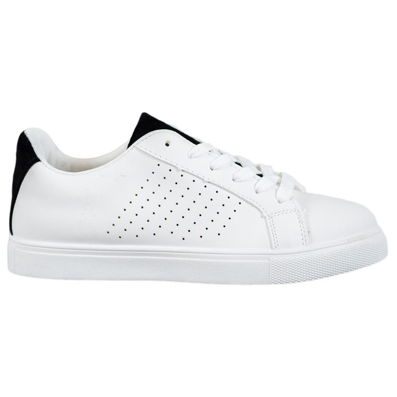 SHELOVET Bijele cipele s umetcima od antilopa bijela