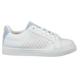 SHELOVET Bijele cipele s umetcima od antilopa bijela