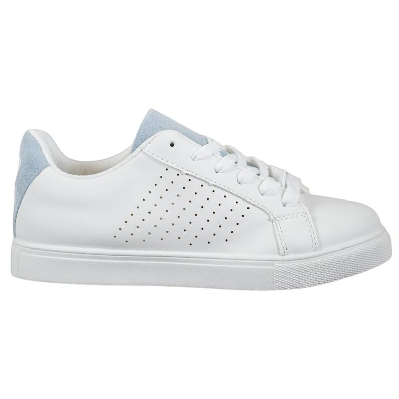 SHELOVET Bijele cipele s umetcima od antilopa bijela