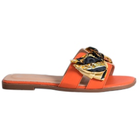 SHELOVET Elegantne papuče narančasta