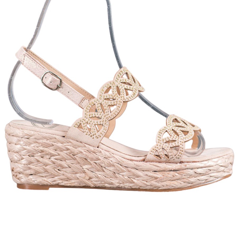 Aclys Sandale na klin smeđa