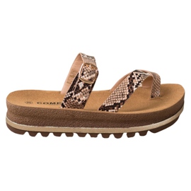 Comer Papuče na modnoj platformi višebojan