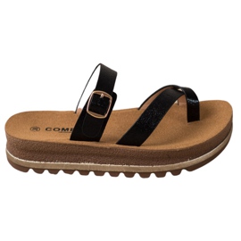 Comer Papuče na modnoj platformi crna