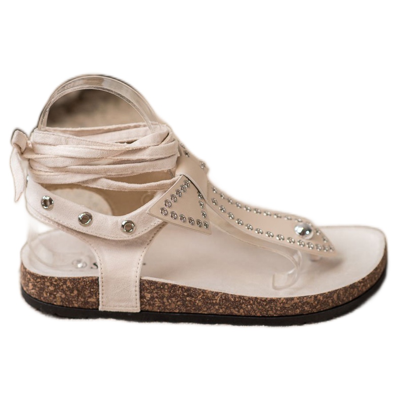 Seastar Sandale sa vezanim japankama smeđa