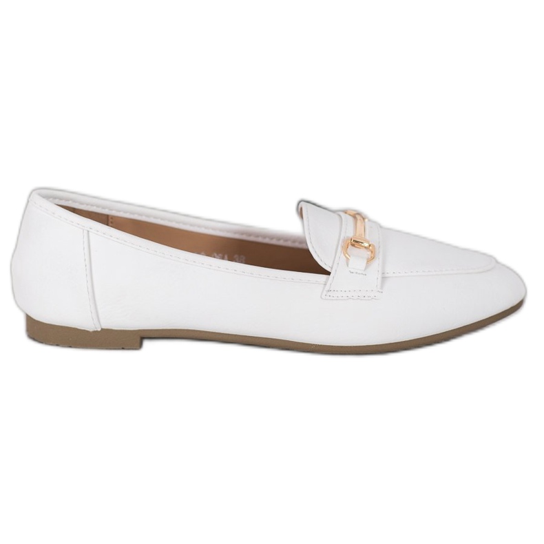 Nio Nio Elegantne mokasine s eko kožom bijela