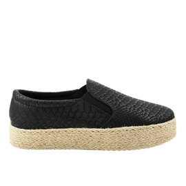 Crne klizne espadrile 6140 crno