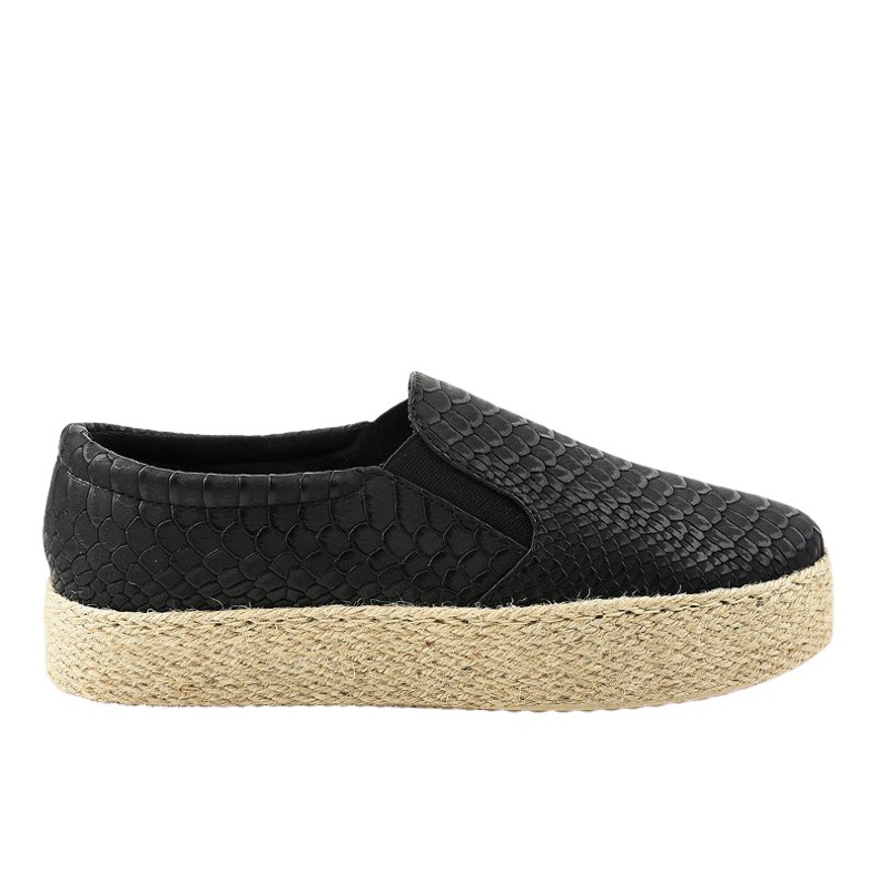 Crne klizne espadrile 6140 crno