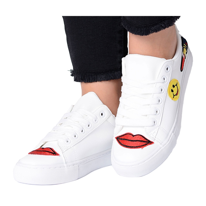 Ženske sportske cipele bijele mrlje RedMouth bijela