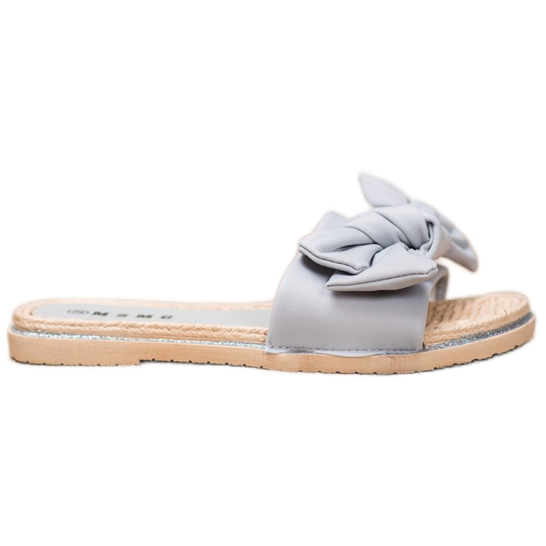 SHELOVET Elegantne sive papuče siva