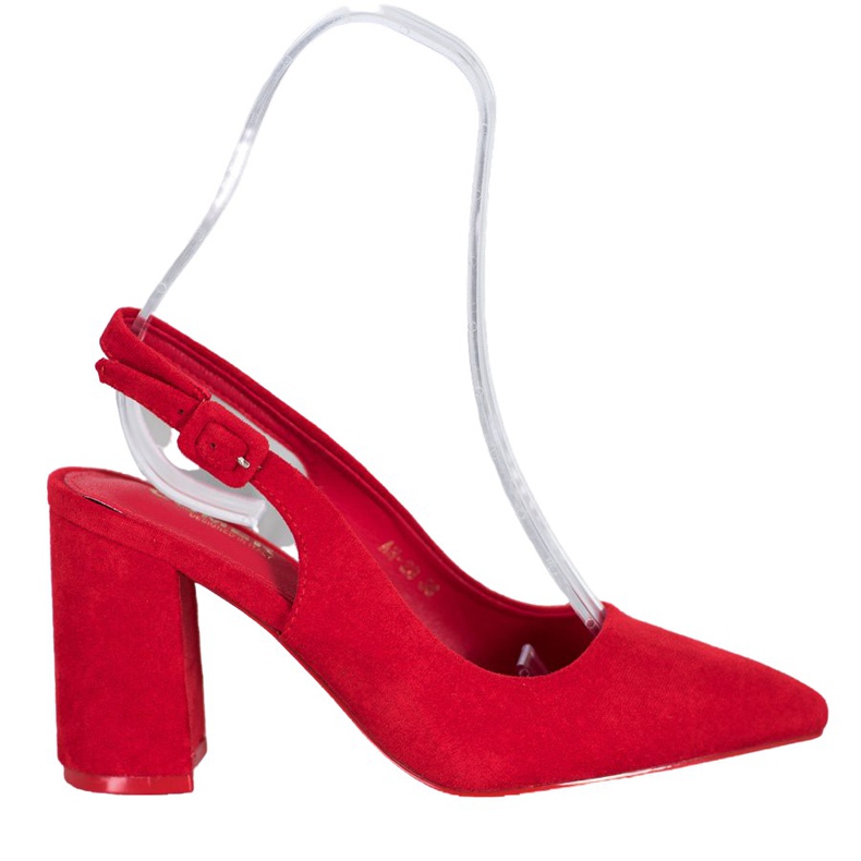 Comer Klasične pumpe s otvorenom petom crvena