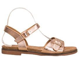 Small Swan Zlatne sandale s kopčom zlatna