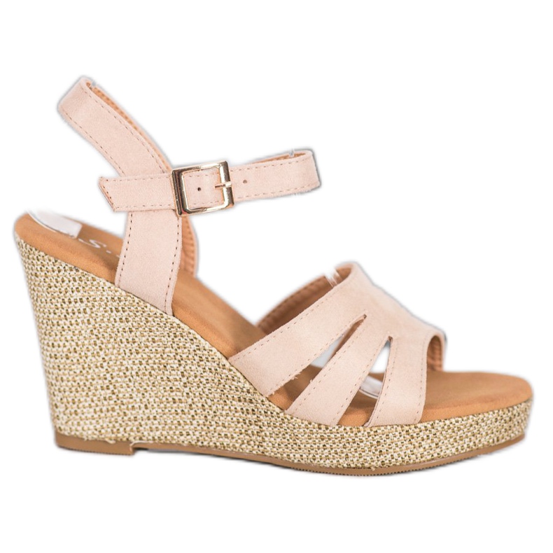 Small Swan Klasične sandale od eko kože bež