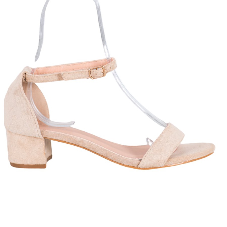 Small Swan Sandale s niskim potpeticama smeđa