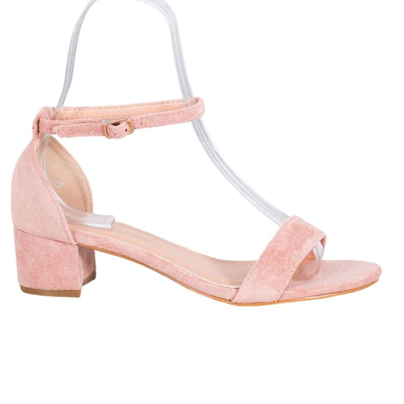 Small Swan Sandale s niskim potpeticama ružičasta