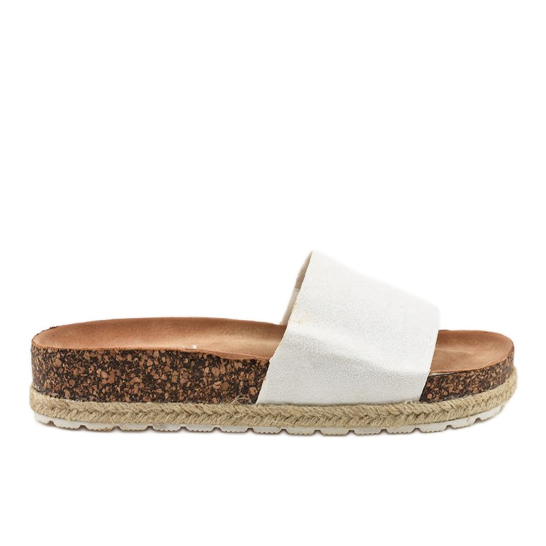 Bijele sjajne papuče 6130 bijela