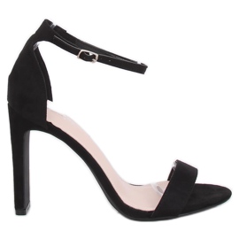 Crne sandale s visokim potpeticama NF-37P Crna