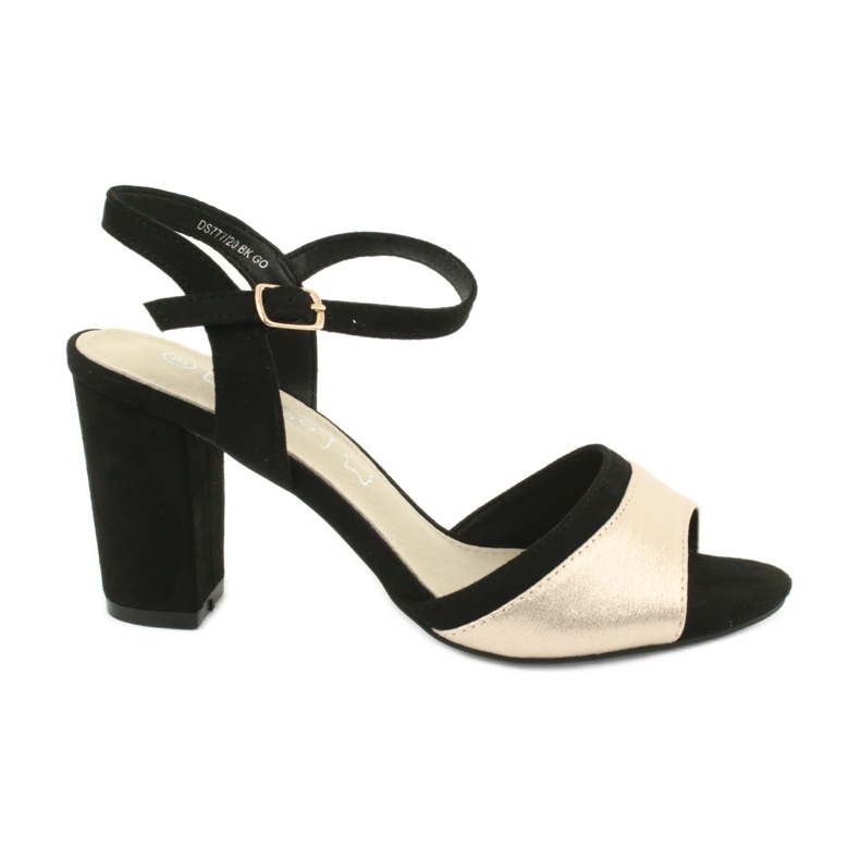 Filippo DS777/20 ženske sandale na crnoj/zlatnoj posta
