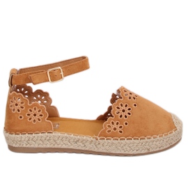 Espadrilles ažurna deva JH119 Camel smeđa