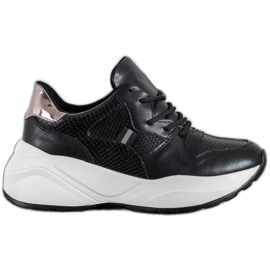 Weide Svijetle crne tenisice crna