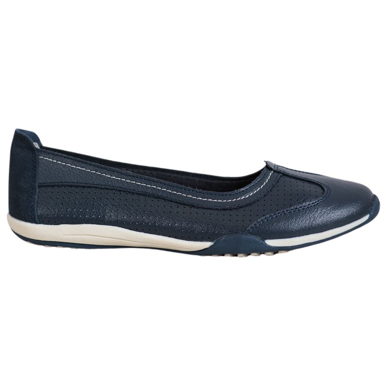 M.Daszyński Sportska kožna balerina plava