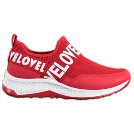 Weide Red Slipony Love crvena