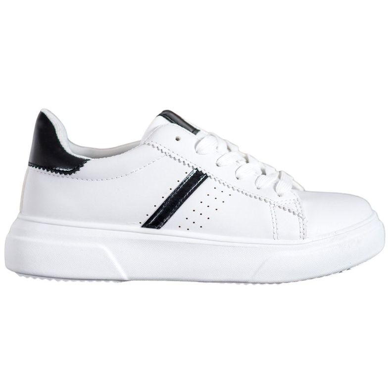 Renda Tenisice s crnim umetcima bijela