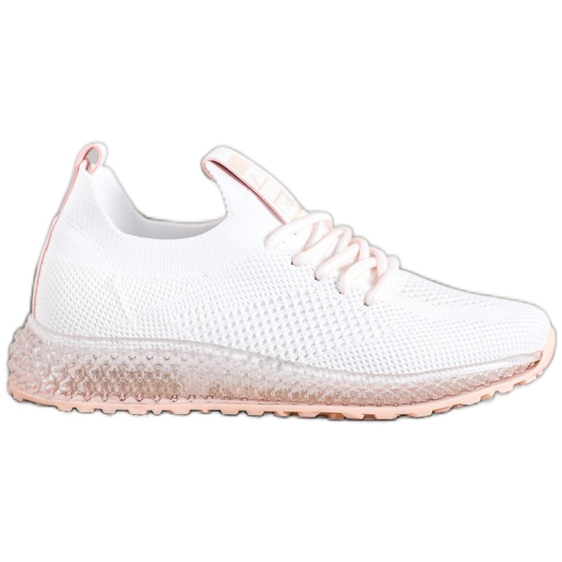 SHELOVET Tenisice s prozirnim potplatom bijela