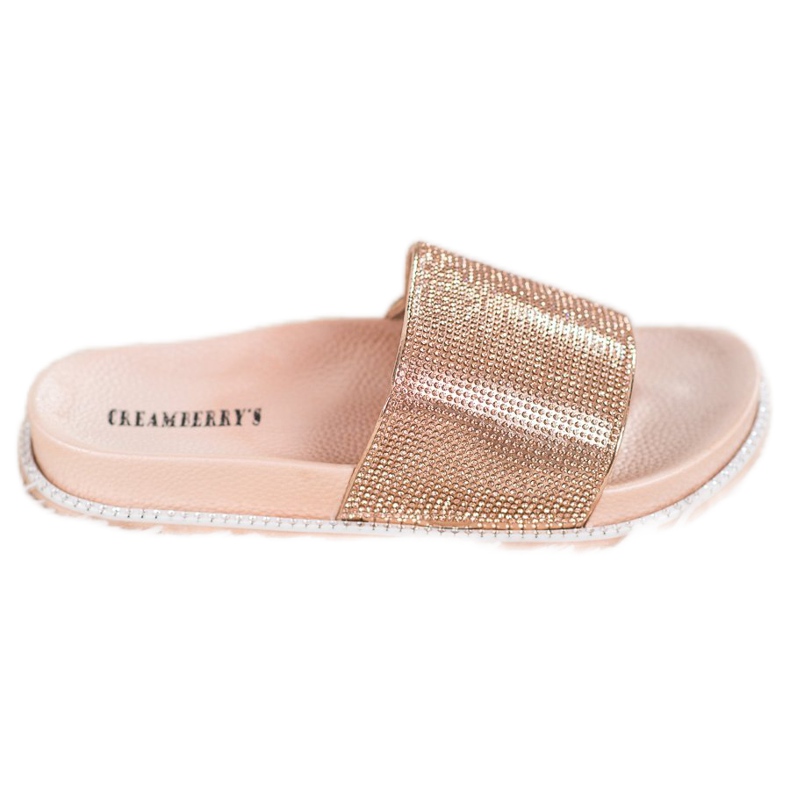 Creamberry'S Zlatne papuče s kristalima zlatna
