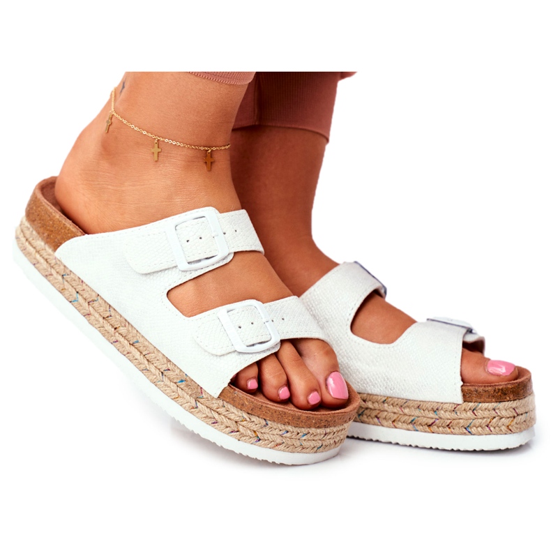 Ženske papuče Big Star White FF274665 bijela