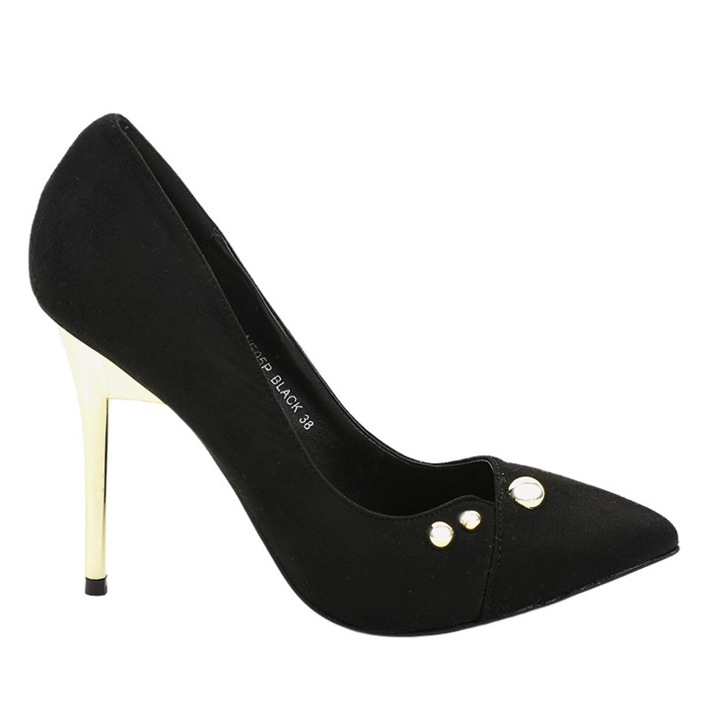 Crne klasične štikle s NE05P vijcima crno