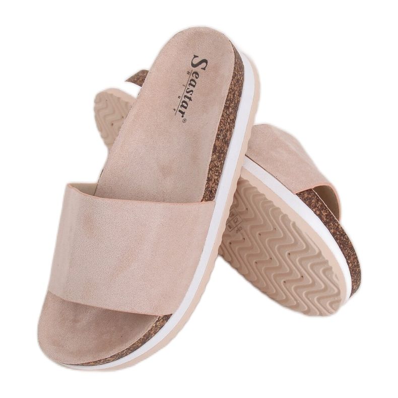 Ženske bež papuče CK184P Bež