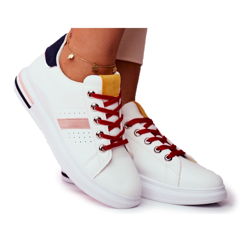 PS1 Ženske sportske cipele bijele i tamnoplave boje Mirra bijela raznobojna