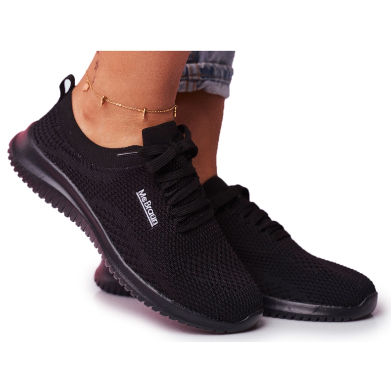 EVE Ženske sportske lagane cipele Crne brže crno