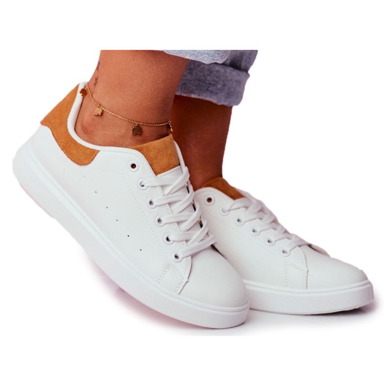 PS1 Ženske sportske cipele bijele boje s petom Camel Milly bijela