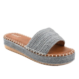 Plave espadrile papuče 7970-PL siva