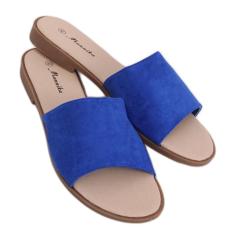Ženske papuče od kobalta WL1606 Royal Blue plava