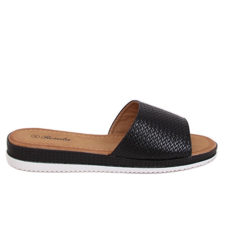 Crne ženske crne papuče BQ-66 Black crno