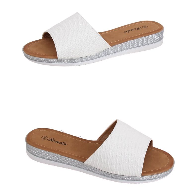 Bijele ženske papuče BQ-66 Bijele bijela