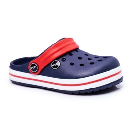 Papuče za dječaka, djevojčicu, dječji pjenasti krokodili tamnoplavi crvena tamnoplava