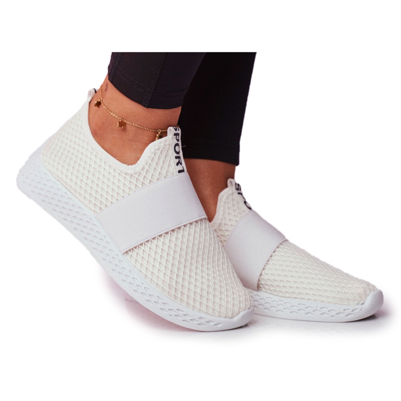 SEA Ženske sportske cipele Slip-on Light White La Fiesta bijela