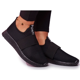 SEA Ženske sportske klizne lagane cipele crna La Fiesta