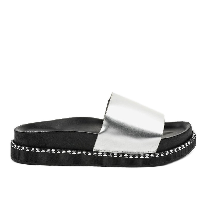 Srebrne papuče CH-107 siva