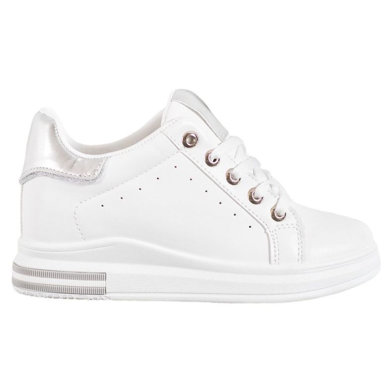 SHELOVET Sportske cipele na klin bijela