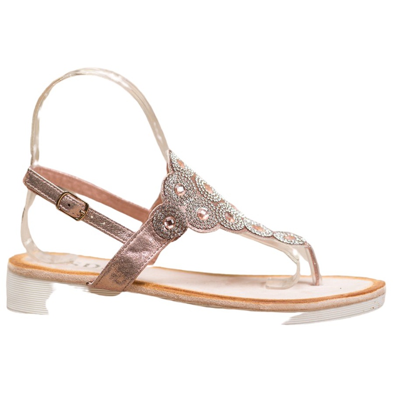 SDS Sandale na platformi s ukrasima žuta boja