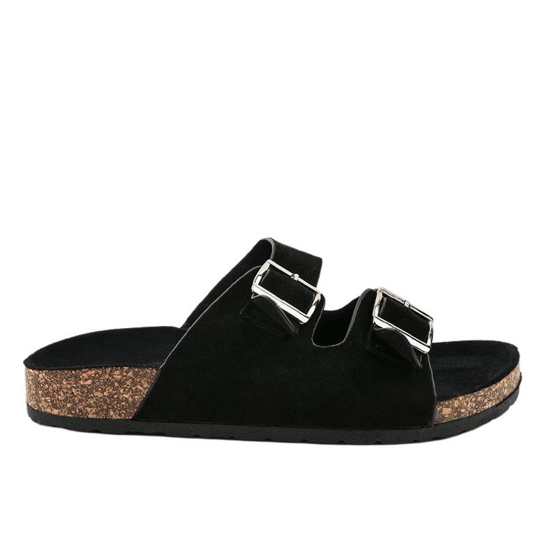 Crne papuče s kopčom BL3100-SF crno