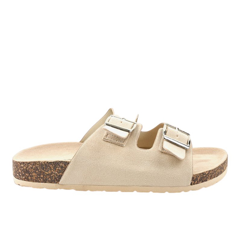 Bež papuče s kopčom BL3100-SF