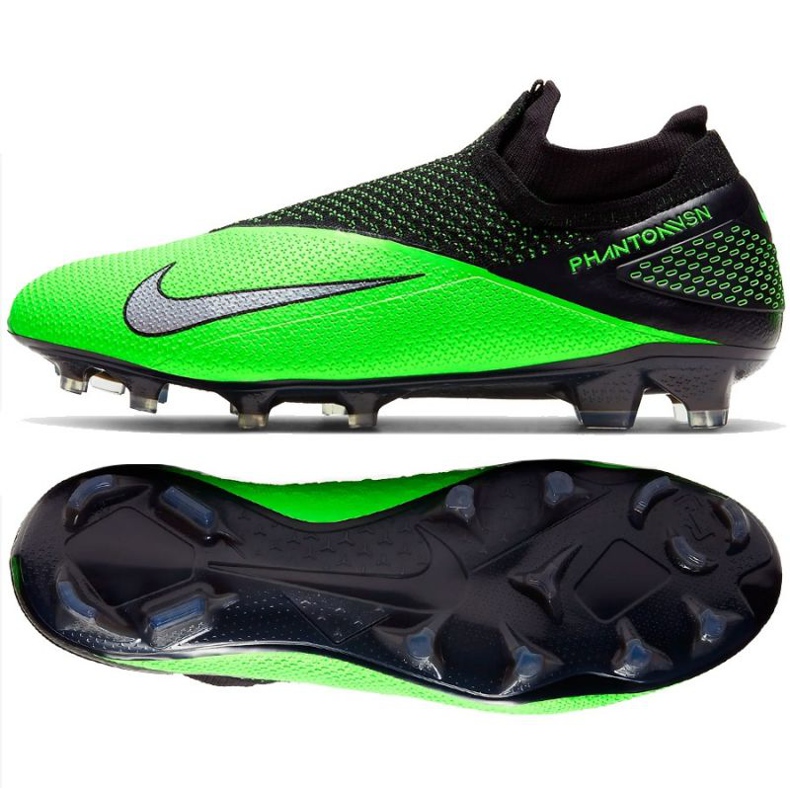 Nike Phantom Vsn 2 Elite Df Fg M CD4161 036 nogometna cipela raznobojna zelena